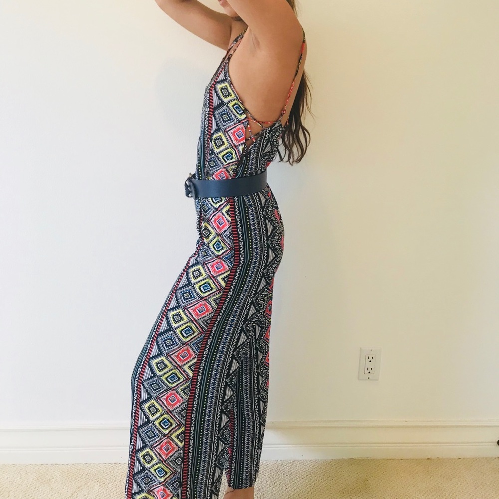 Aztec pants romper